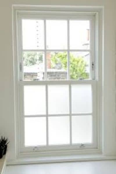 double glaze upvc window openable door 12mm glass partition touch 10