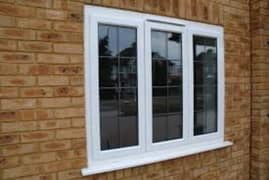 upvc & aluminum siding window openable door 12mm glass partition