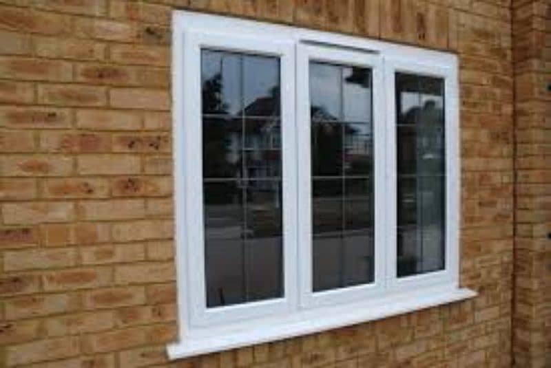 upvc & aluminum siding window openable door 12mm glass partition 0