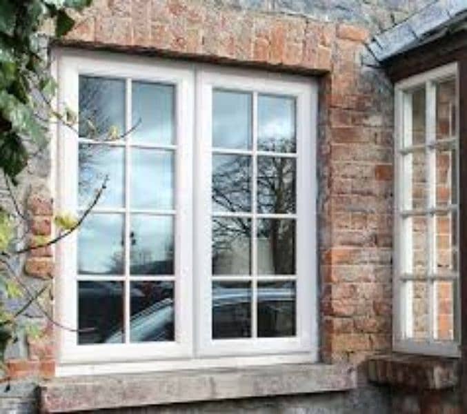 upvc & aluminum siding window openable door 12mm glass partition 17