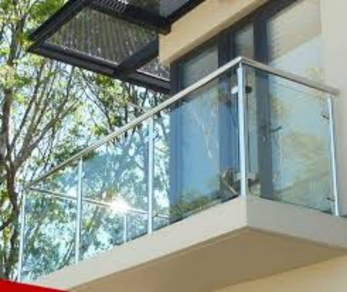 aluminium & upvc window single glaze openable door 12mm glasspartition 18
