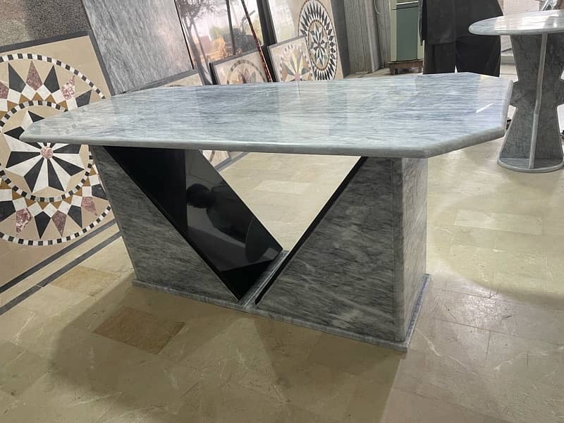 office table with ziarat granite stone 0