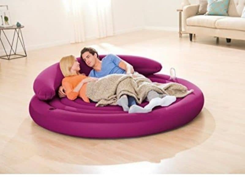 Air Bed King Size Purple color comfortable Soft and easy to use 0