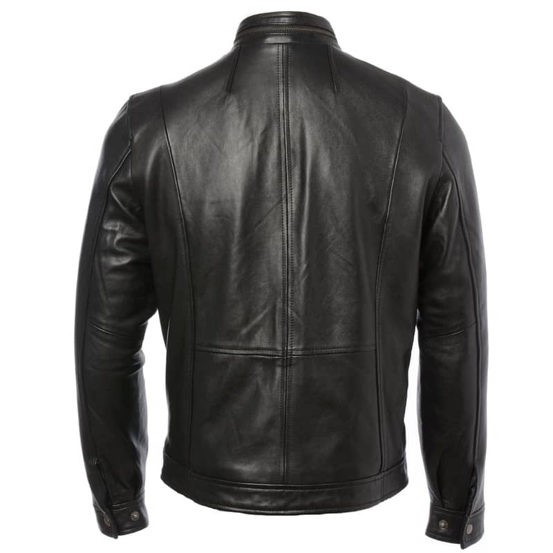 Brown and Black leather jacket for men 3