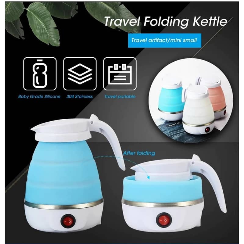 Foldable Electric Kettle (Random Color) 2