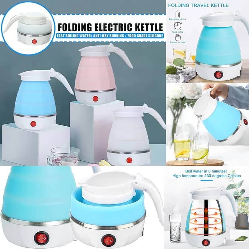 Foldable Electric Kettle (Random Color) 3