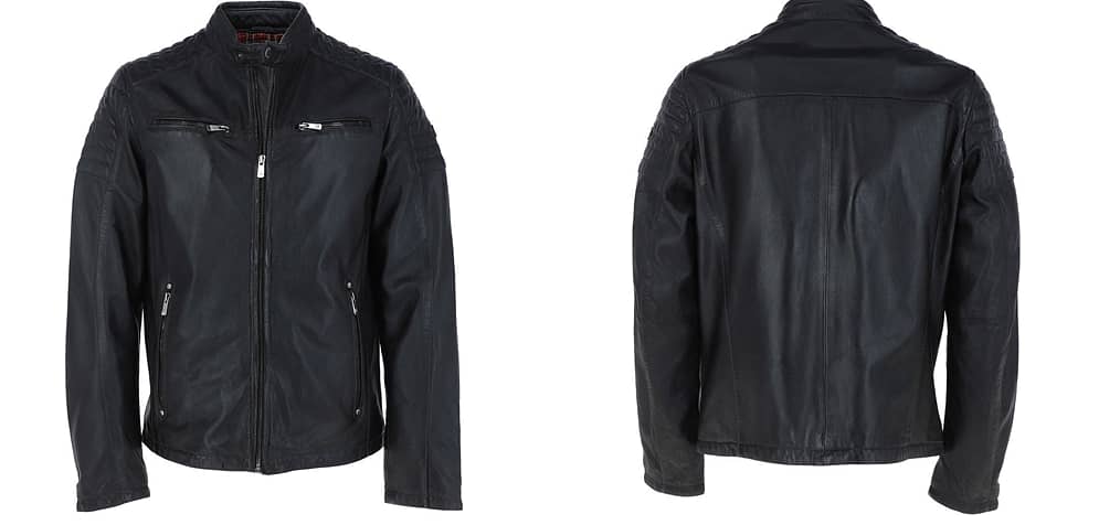 Winter leather jacket black mens and women fur coat 0