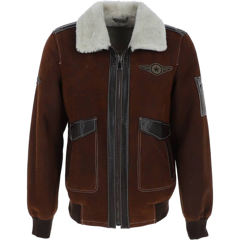 Winter leather jacket black mens and women fur coat 4