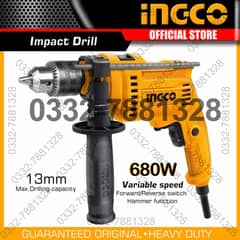Ingco Impact Drill Machine 680W Industrial ID6808 0