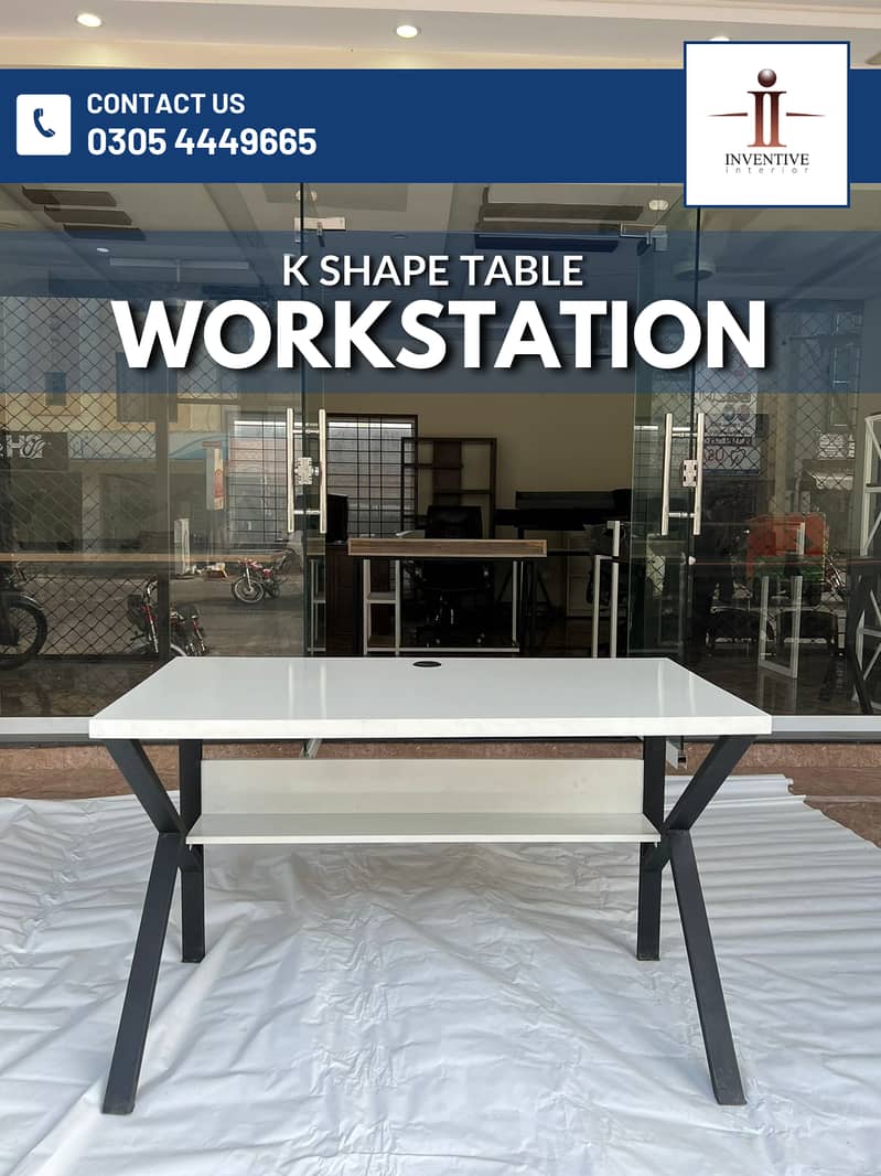 Office Table, WorkStation, Computer Table, Gaming Table, K Shape Table 5