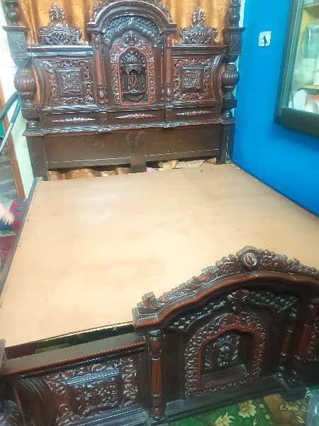 Double Bed, Two side tables, Dressing table and Wardrobe 1