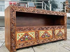 TV Trali LCD display Lounch antique handicrafts furniture i solid wood