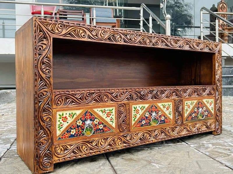 TV Trali LCD display Lounch antique handicrafts furniture i solid wood 0