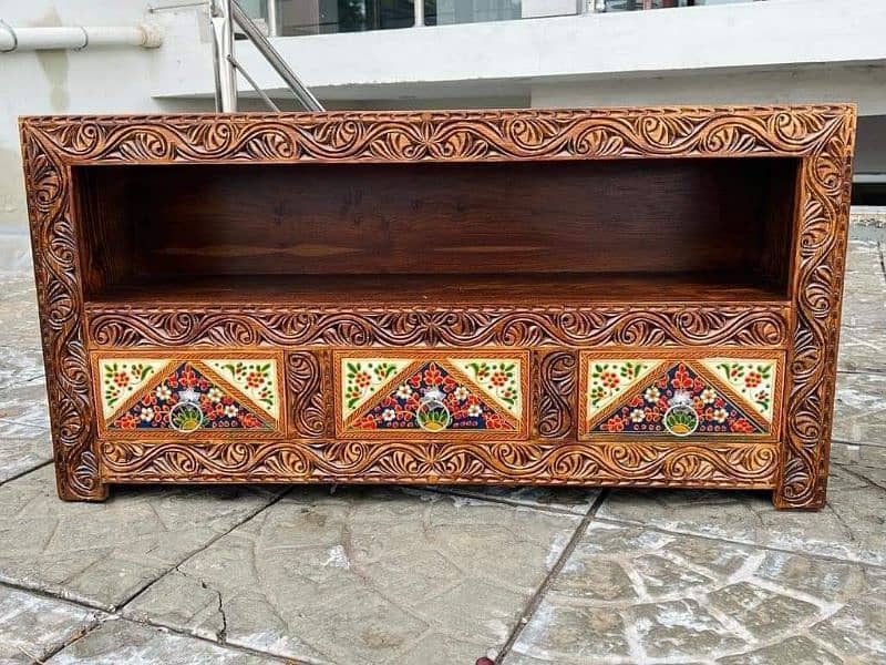 TV Trali LCD display Lounch antique handicrafts furniture i solid wood 1