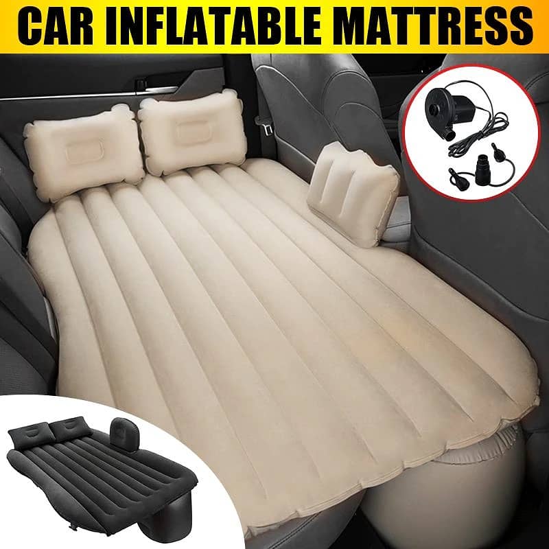 Multifunctional Inflatable Car Travel Air Bed Mattress 03020062817 5