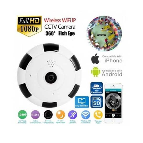 IP Camera Wireless WIFI CCTV HD PTZ Smart Home Security IR Cam 4