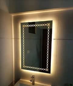 LED MIRROR | bathroom vanity and salon mirrors | touch sensor light- 0