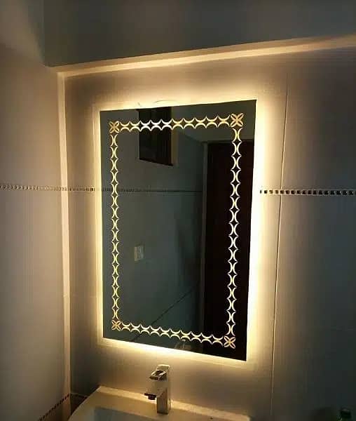 LED MIRROR | bathroom vanity and salon mirrors | touch sensor light- 0