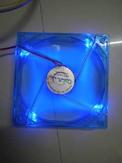 PC case 2 blue fan 0