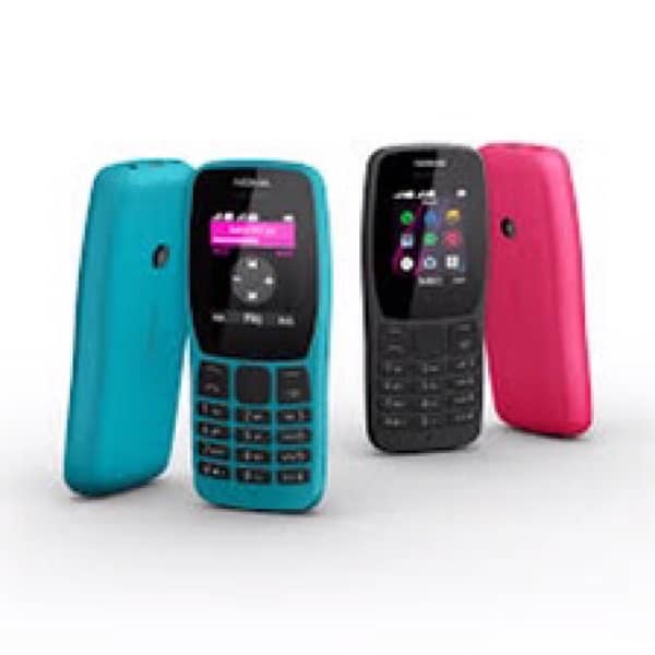 Nokia 110 Mobile Box pack new mobile black colour 1