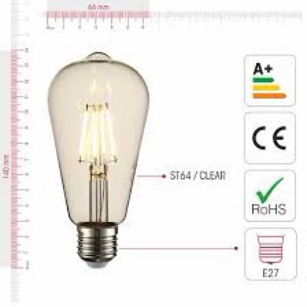 Edison bulb st-64 4w of 10 pieces in reasonable price 6