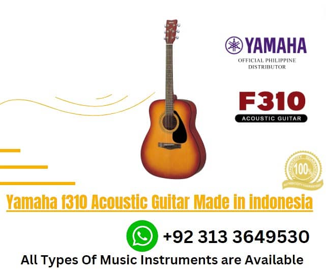 Yamaha f310 Acoustic Guitar made in indonesia 0