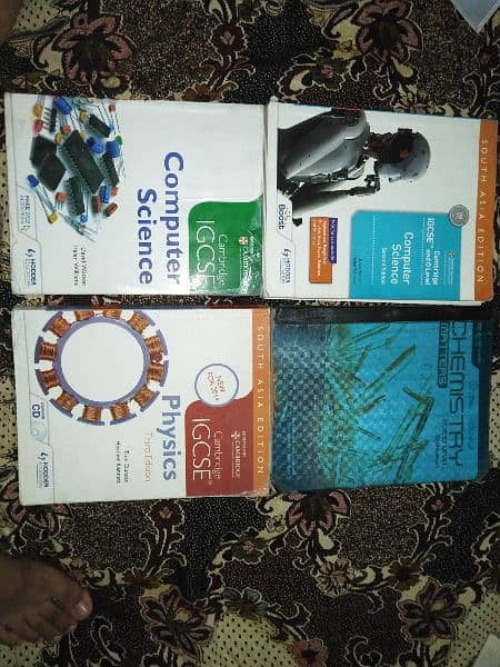 physics, chemistry, computer science course books 0