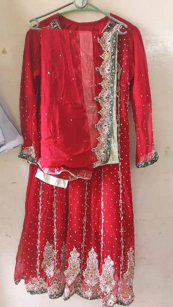 TWO SUITS WEDDING BRIDAL FROCK 11