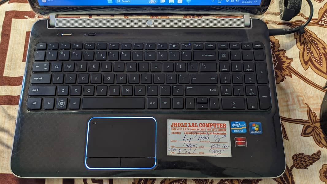 Laptop HP 15.6 inch i7 2nd generation SSD 128 6