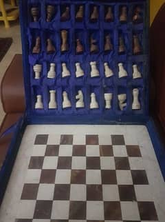 hand crafted marble chess