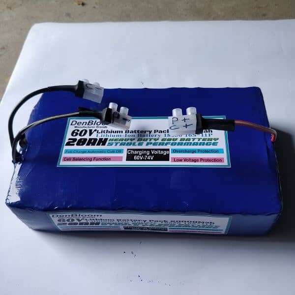 60v Lithium-Ion Battery packs. All batterypack available for car, bike 4
