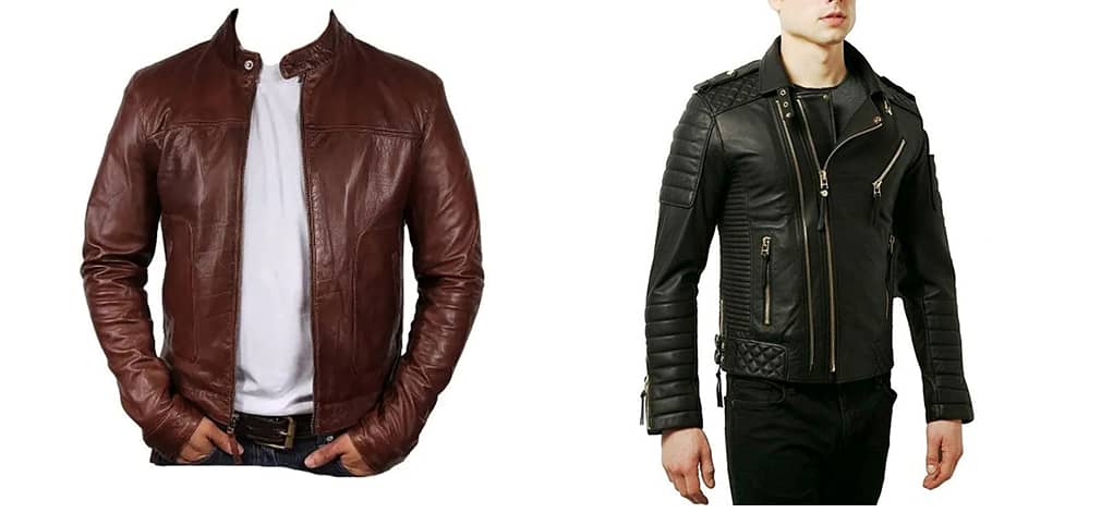 Black leather jacket for men women and kids export quality 0