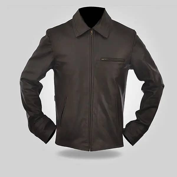 Black leather jacket for men women and kids export quality 1
