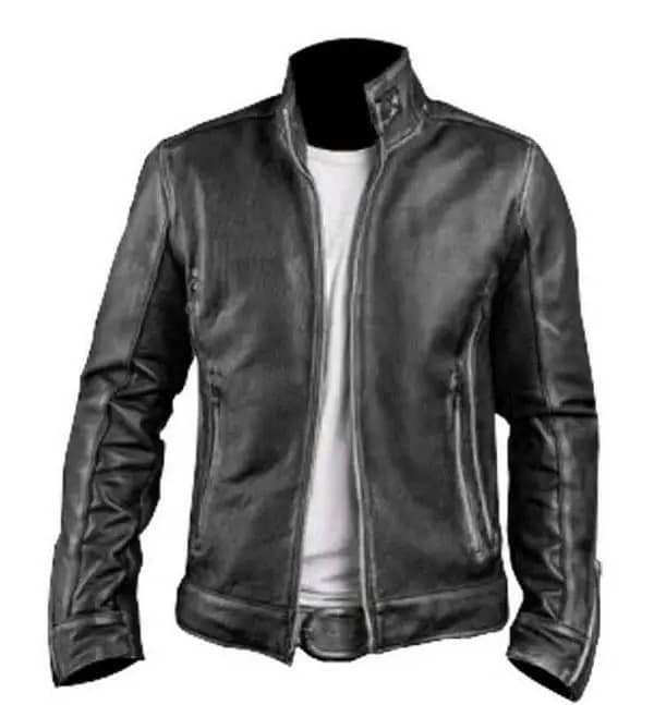 Black leather jacket for men women and kids export quality 3