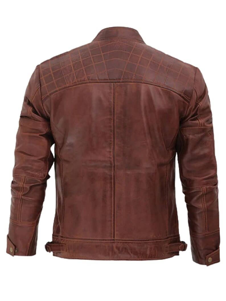 Winter Black leather jacket latest desgin brown for man red 2