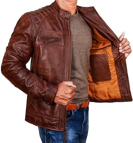 orignal Black Leather jacket manufacturer long coat Blazer 5