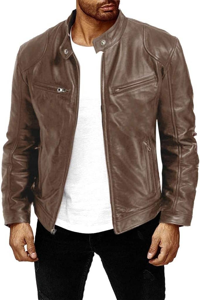 Genuine Black leather jacket for women and men manufacturer coustmize 4