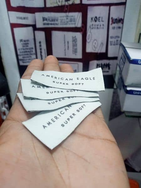 woven labels woven tag hang Tag fabric labels clothing tag 0