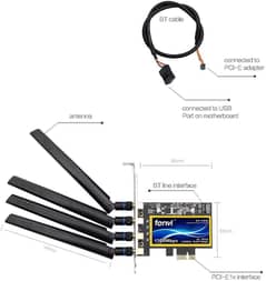 Fenvi T919 PCI-E WiFi WiFi Card Mac OS 4 antenna B. T 4.0