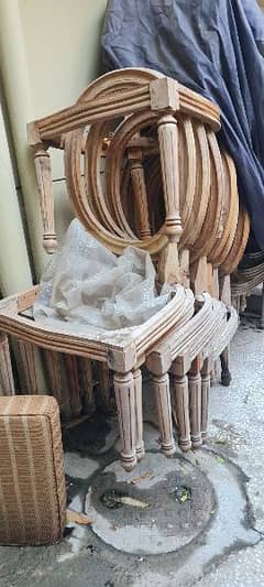 sheesham seasoned  wood chairs without  polish available