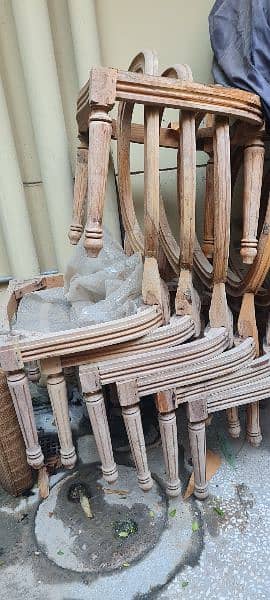 sheesham seasoned  wood chairs without  polish available 2