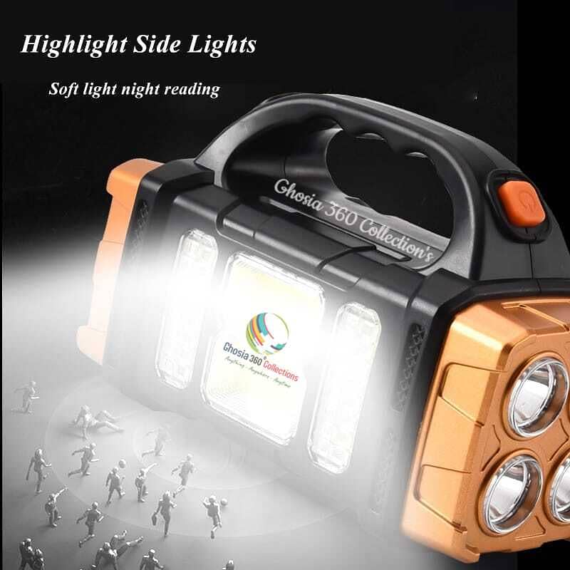 5 in 1 Hurry Bolt Multifunction 25W Solar Lamp Flashlight Waterproof 5