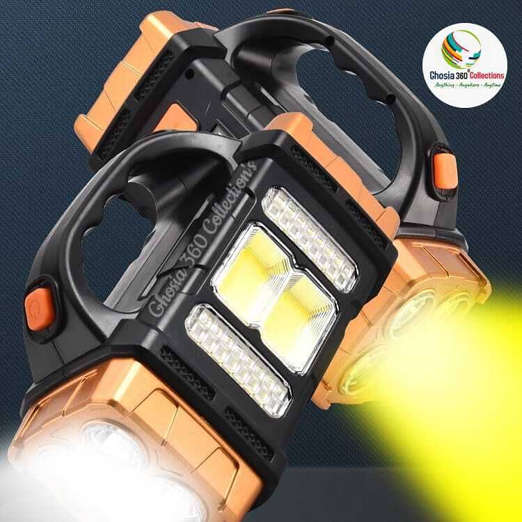 5 in 1 Hurry Bolt Multifunction 25W Solar Lamp Flashlight Waterproof 10