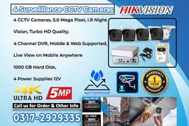 4 CCTV Cameras 5.0MP Package (HikVision)