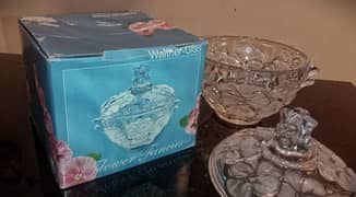 Walther-Glas 
MADE  IN GERMANY-Candy box-Glass Vase-Decoration piece