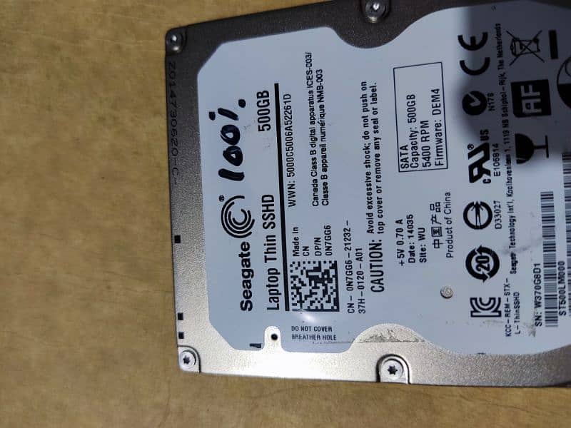 Seagate Thin 500GB SSHD for Laptop 1