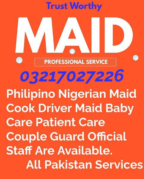 Cook Driver Maid Baby Care Patient Care Helper 0