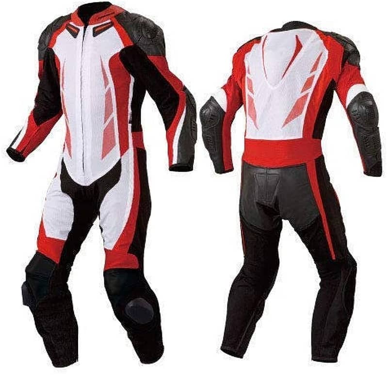 Black leather race suit jacket trouser and jacket racing 2