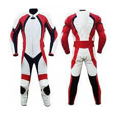 Black leather race suit jacket trouser and jacket racing 4