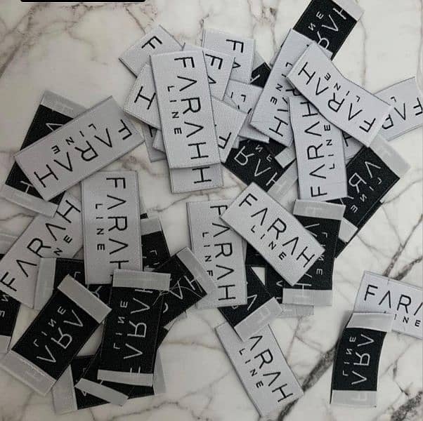 woven labels woven tag hang tag fabric labels patches clothes labels 5